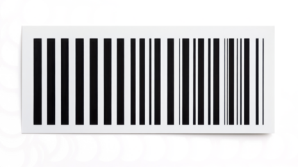 Barcode sticker, isolated on a white background, 