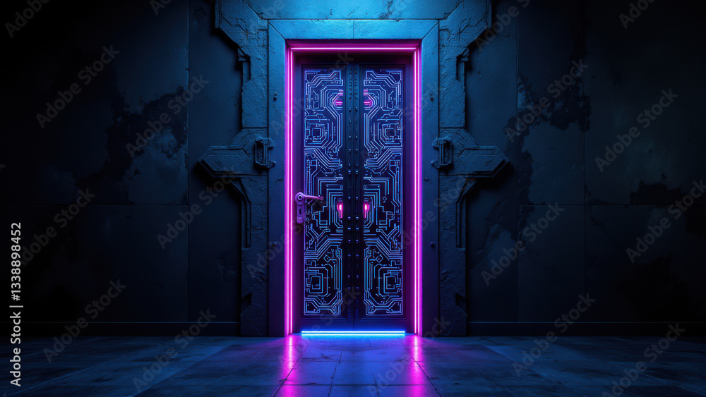 Poster kubernetes container cybersecurity door