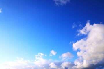 コピースペースのある青い空