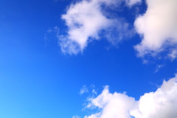 コピースペースのある青い空