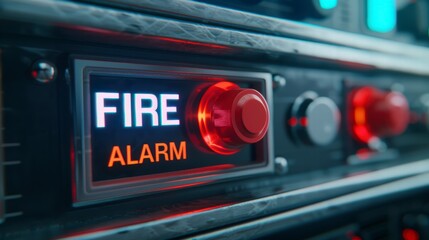 Activated Fire Alarm Button