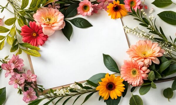 framework for photo or congratulation