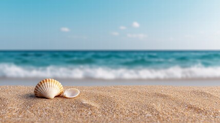 Obraz premium Seashells Bliss by the Sea