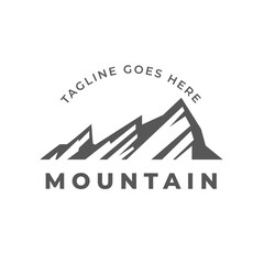 Mountain logo template vector illustration design