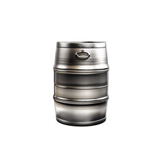 Metal Beer Keg with Handle for Brewing and Party Storage