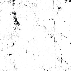 grunge texture overlay with various particles and scratches, grunge old scratched concrete wall distressed texture,  grainy and dusty black particles on white background.