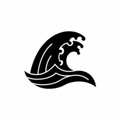 Naklejka premium creative details Ocean Waves Icon vector illustration