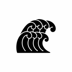 creative details Ocean Waves Icon vector illustration