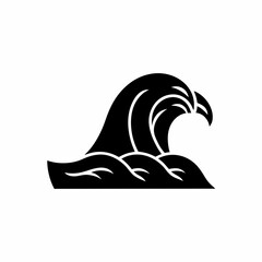 creative details Ocean Waves Icon vector illustration