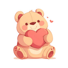 Adorable and Playful Bear Engaged in Various Activities, Minimalist and Logo-Style Designs illustrator