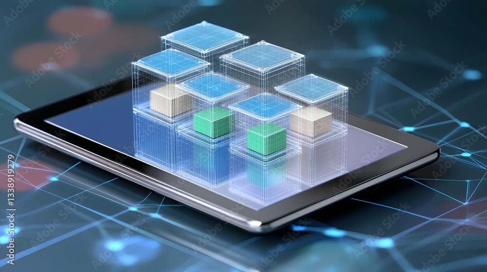 Aufkleber innovative ai driven e commerce marketplace with cutting edge 3d cloud automation robotic order fulf