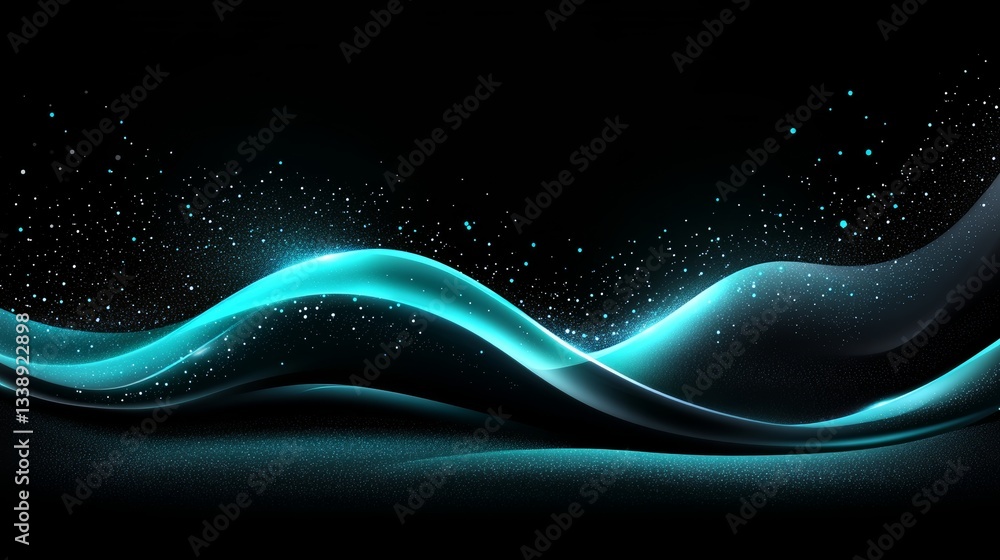 Poster the image presents an abstract plexus form with low-polygon lines and dots, symbolizing digital data