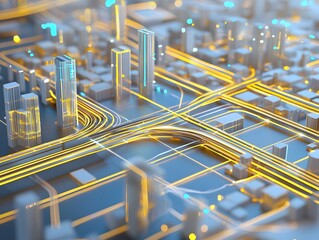 Seamless AI driven digital supply network with real time data tracking material flow monitoring and integrated systems connecting manufacturers to construction sites for efficient logistics and