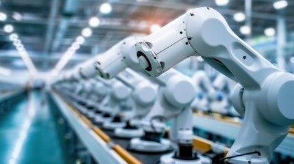 Fototapeta premium Personalized Mass Production: Automation combined with personalization to deliver unique, user-focused products at scale, revolutionizing mass production with tailored solutions. 