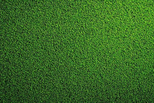 Vibrant green grass texture background creating lush golf course ambiance