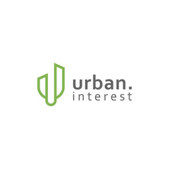 Green Geometric Urban Interest Logo Design