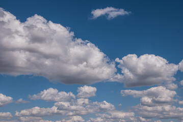 summer landscape with beautiful sky