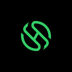 Green Initial H Logo Design