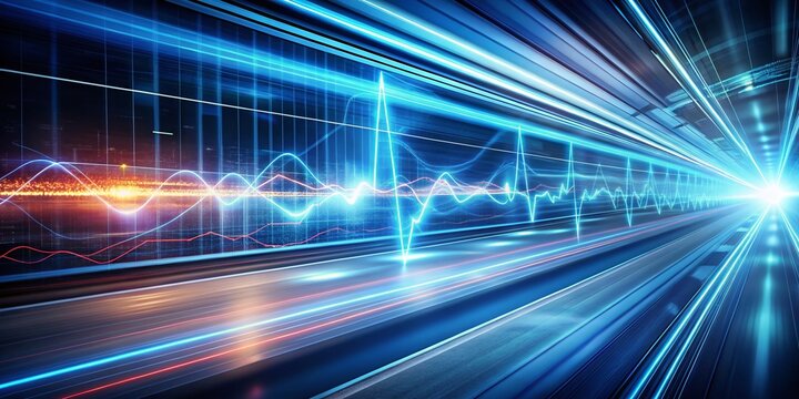 Medical Presentation Background: Abstract Parallel Lines Long Exposure Photography