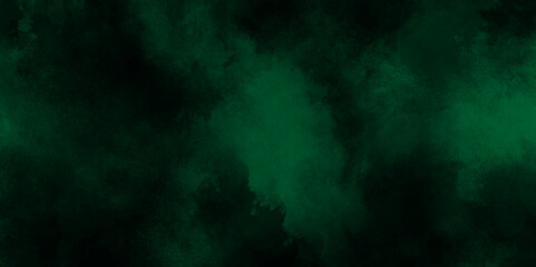 abstract cloud and vapor texture background. Black and Green smoke aquarelle smudge illustration smooth grungy smokey light green colors ink glow. green color powder explosion	
