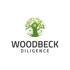 Green Tree House Logo Design