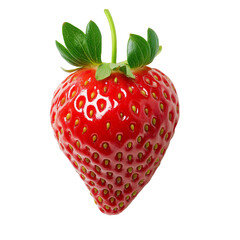 Cutout of ripe fresh strawberry berry