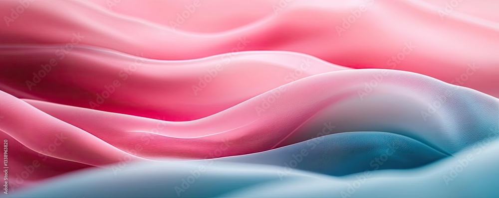 Aufkleber surrealist art abstract background idea. colorful waves of fabric create a soft, flowing texture in 