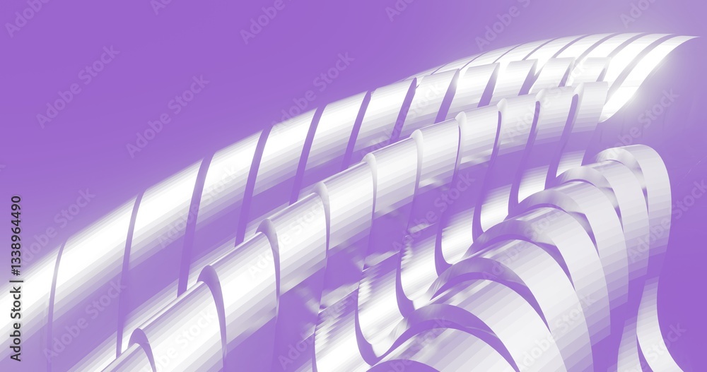 Poster abstract curve waves background 3d render
