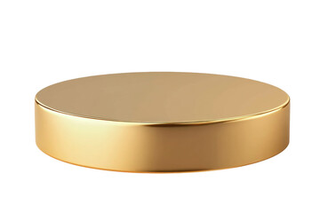 A golden sound pedestal or podium