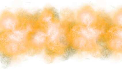 Colorful smoke explosion on transparent background