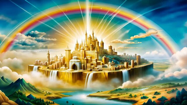 New Jerusalem Bride of Jesus Christ the Heavenly Canaan the New Earth Gods promise to His people 4K