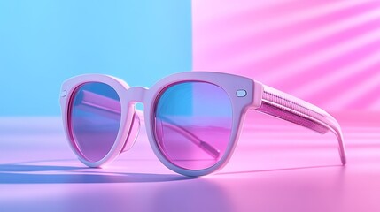 A promotional image showcasing sunglasses with headphone integration for tech-savvy users