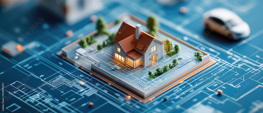Poster enhancing collaborative architectural planning with interactive blueprint tools revolutionizing desi