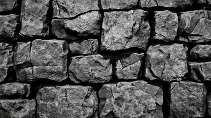 Black, gray, Stone wall surface texture
