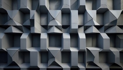 Geometric patterns offer a striking backdrop for industrial design in an urban setting.