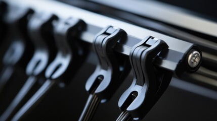 Cable clips: Cable clips keep cords organized and secure.