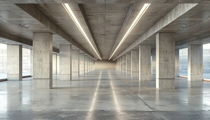 empty parking garage