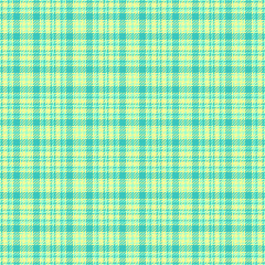 Vibrant pastel plaid pattern in teal and yellow.  Perfect for textile design, website backgrounds, or crafting projects. This cheerful and optimistic design evokes feelings of spring and summer.