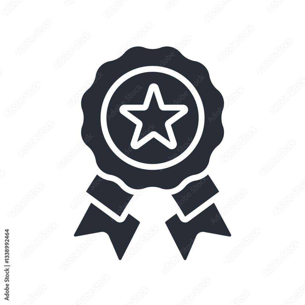 Poster badge icon. vector.editable stroke.linear style sign for use web design,logo.symbol illustration.