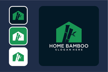 Modern Bamboo House Logo Design