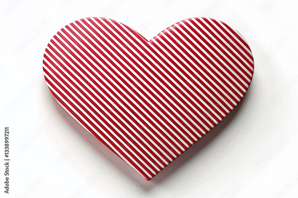 Poster heart-shaped diagonal stripe pattern: geometric background texture