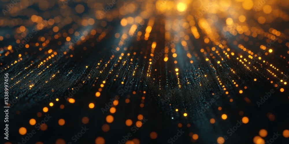 Poster abstract light trails: dynamic and evocative abstract image of light trails, creating a sense of mov