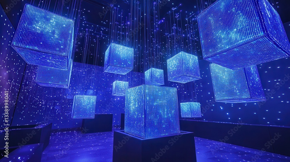 Poster interactive cubes engage in an innovative multimedia experience in a data ecosystem