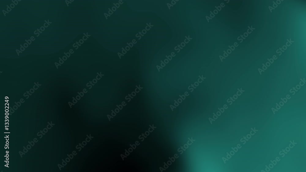 Poster a blurred, abstract image with a predominately dark teal color, creating a tranquil and mysterious a