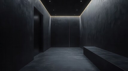 Minimalist Dark Room