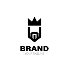 King Logo. King Logo Design. King Logo Brand. King Logo Vector Design Isolated on White Background