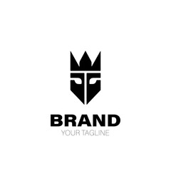 King Logo. King Logo Design. King Logo Brand. King Logo Vector Design Isolated on White Background