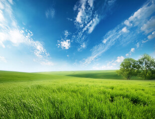 Obraz premium Generated image 風にそよぐ新緑