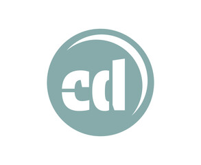 CD sport emblem or team logotype. Ball logo with a combination of Initial letter C and D for balls shop, sports company, training, club badge.