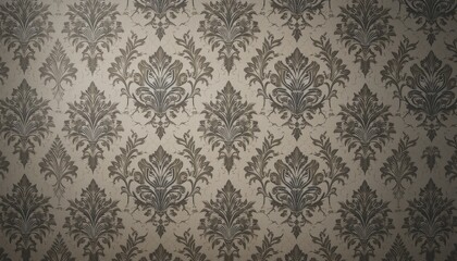 Elegant damask pattern design interior decor textiles vintage close-up classic style
